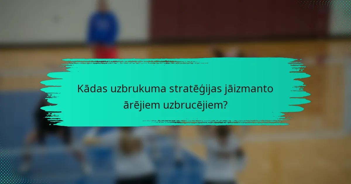 Kādas uzbrukuma stratēģijas jāizmanto ārējiem uzbrucējiem?